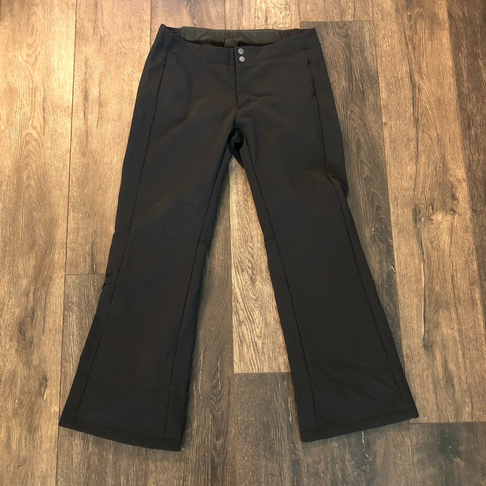 The North Face Women's Size L Black Fleece Lined Insulated Snow Pants Softshell